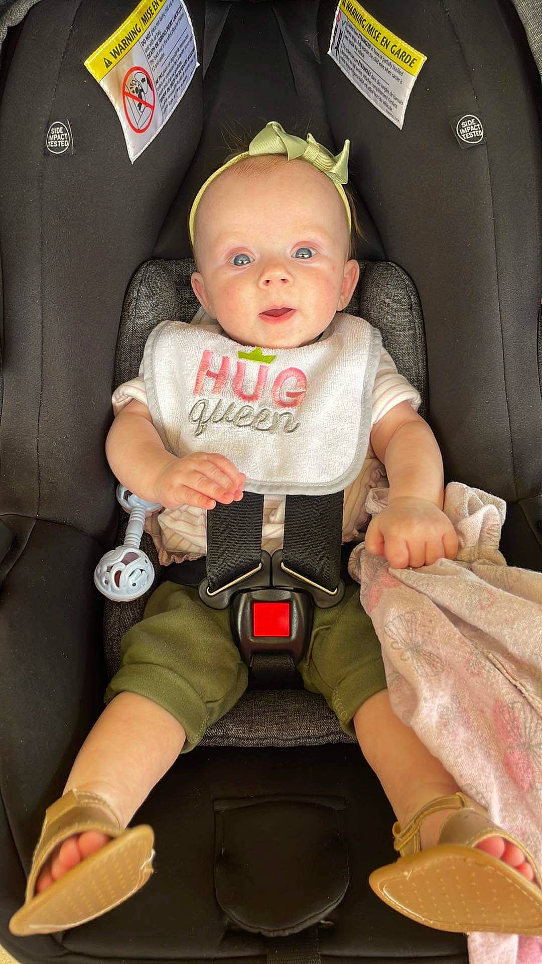 Oakley joined the competition — help win amazing prizes! auto_part, baby, baby_carriage, baby_products, baby_toddler_clothing, car_seat, carmine, chair, cheek, child, comfort, human_leg, knee, lap, person, seat_belt, sitting, thigh, thumb, toddler