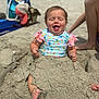 Jazmine joined the competition — help win amazing prizes! toddler, child, beach, sand, smiling, happy, sunny, outdoor, swimsuit, play, legs, foot, hand, summer, vacation, fun, sand_buried, colorful, person, recreation