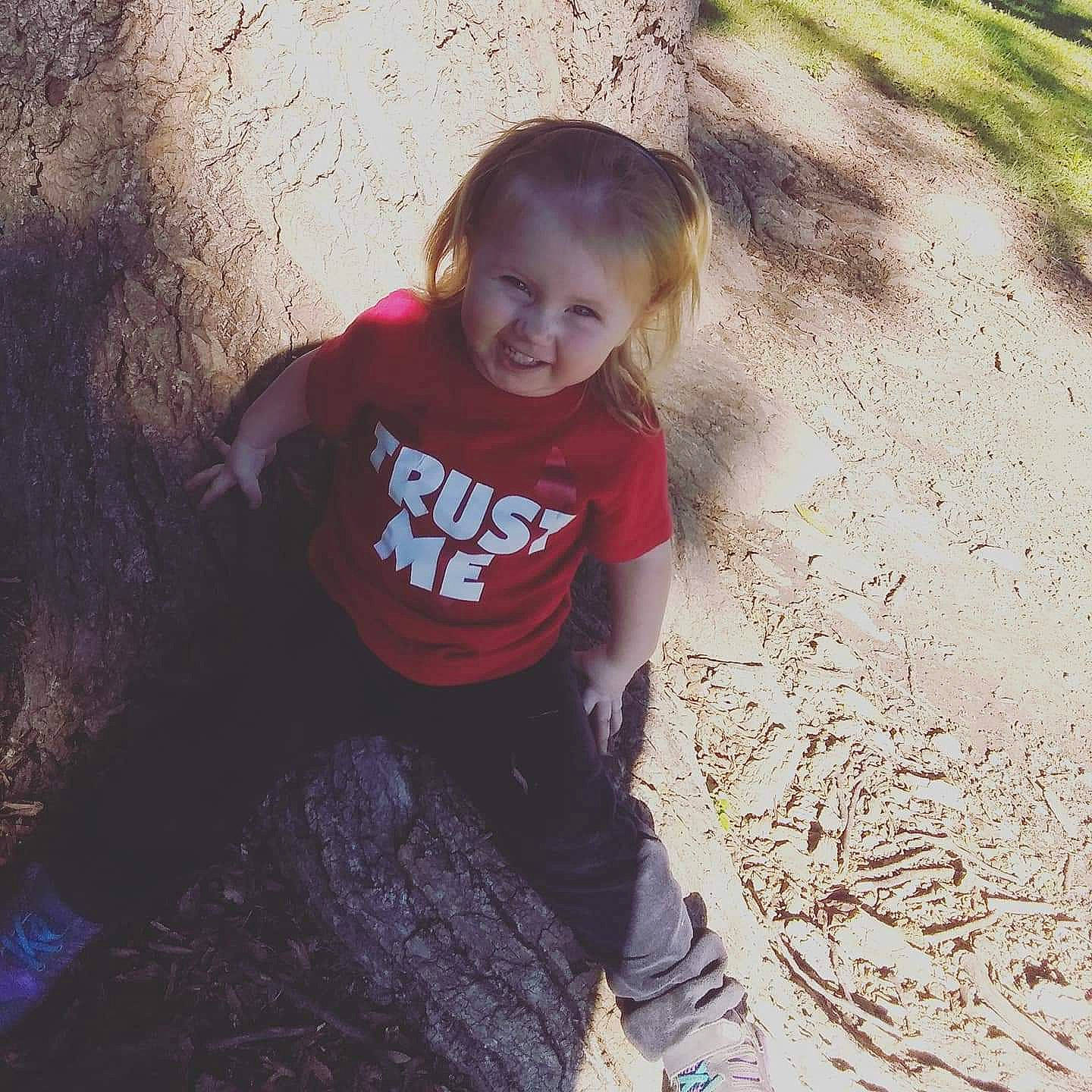 Chasity is registered to the contest to win money with this photo: child, cloud, cool, eye, fun, happy, joy, love, mountain, nose, person, plant, play, recreation, sky, smile, t_shirt, toddler, tree, vacation