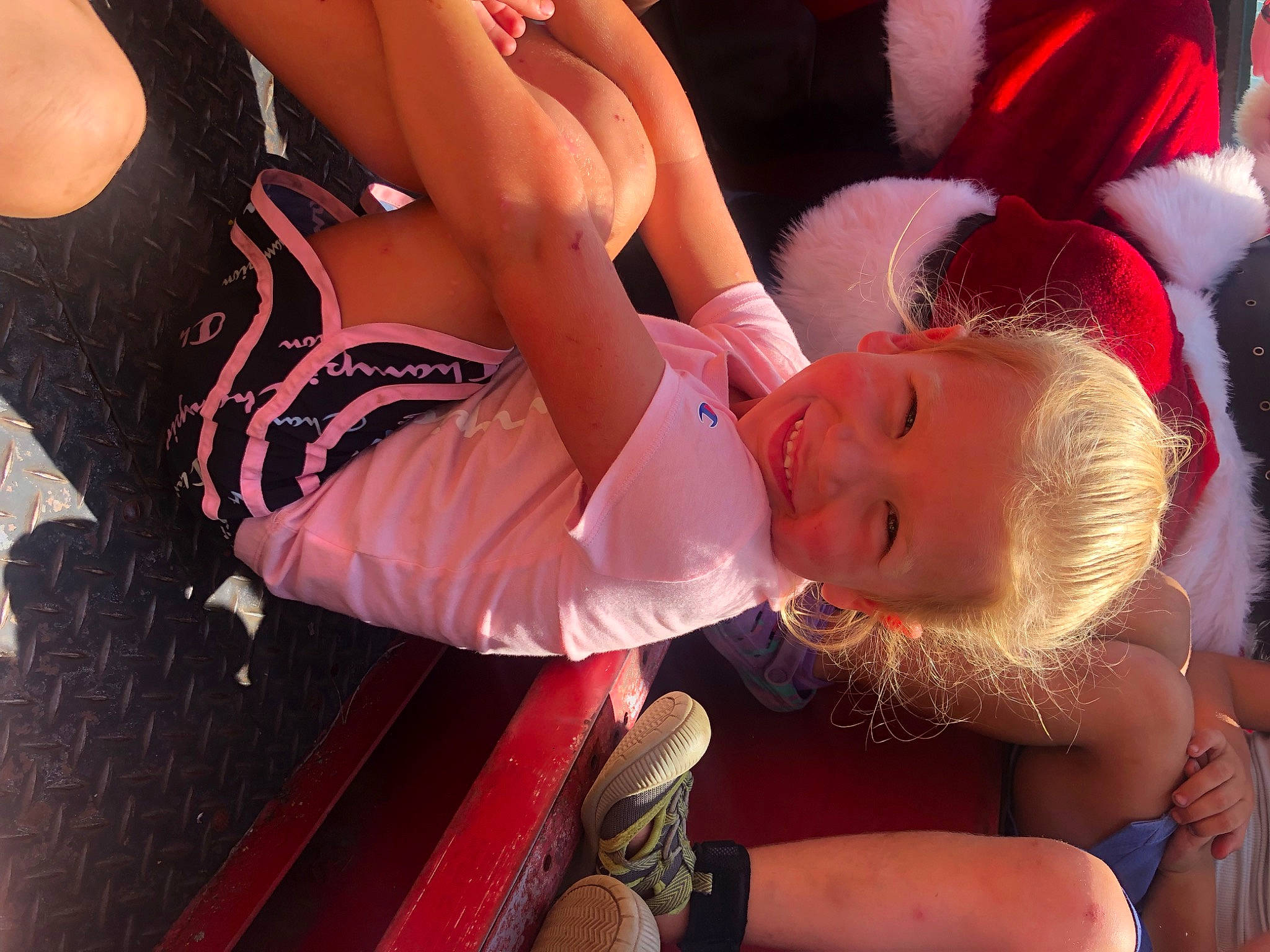 Avianna is registered to the contest to win money with this photo: abdomen, baby, baby_products, brassiere, chest, child, elbow, entertainment, event, eyewear, fun, happy, human_leg, joy, leisure, muscle, person, public_event, recreation, thigh