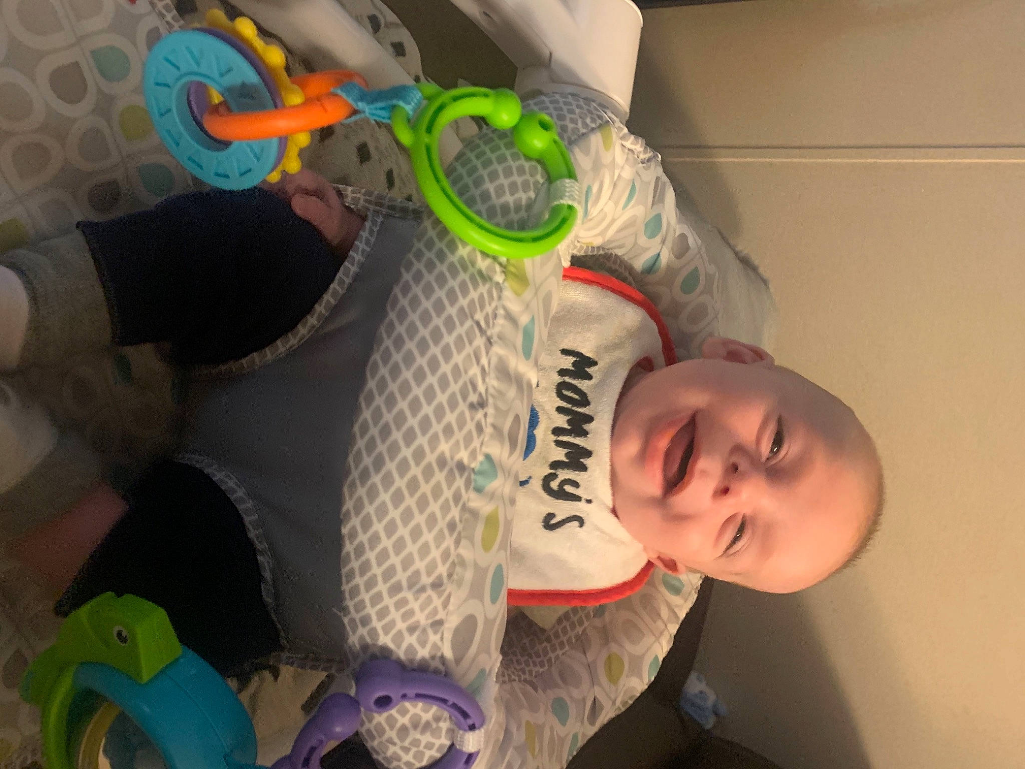Wesley joined the competition — help win amazing prizes! baby, baby_products, baby_toddler_clothing, baby_toys, person, plastic, plush, toy