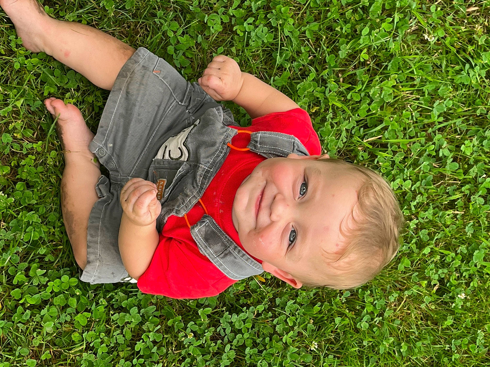 Memphis joined the competition — help win amazing prizes! baby, baby_toddler_clothing, child, eye, fun, gesture, grass, grass_family, grassland, happy, human_body, joy, lawn, leaf, leisure, people_in_nature, person, plant, play, smile