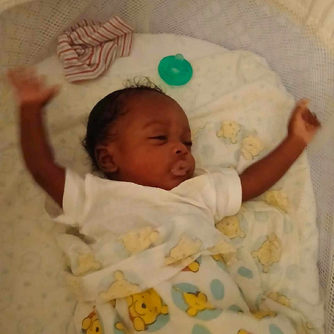 Kryo joined the competition — help win amazing prizes! baby, bed, blanket, child, clothing, comfort, crib, cute, fabric, indoor, infant, pacifier, person, polka_dots, resting, sleeping, soft, striped_cloth, teddy_bear, wearing