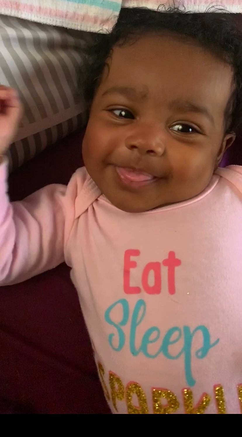 Aziyah is registered to the contest to win money with this photo: baby, cheek, child, chin, cool, eye, eyebrow, face, facial_expression, forehead, fun, head, joy, lip, mouth, nose, people, person, pink, skin