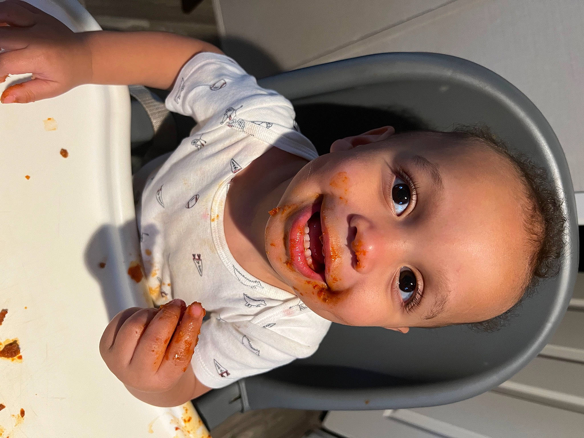 Asiah joined the competition — help win amazing prizes! arm, baby, baby_toddler_clothing, cheek, child, dress, eyebrow, eyelash, finger, gesture, happy, iris, jaw, joy, lip, mouth, nose, person, sleeve, smile
