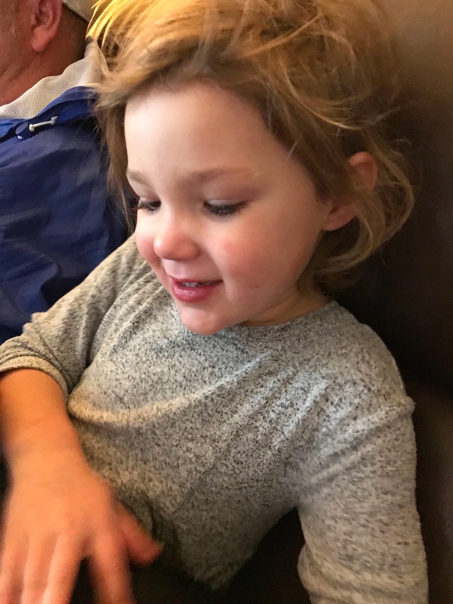 Mckenna is registered to the contest to win money with this photo: baby, blond, brown_hair, cheek, child, chin, ear, face, facial_expression, fun, hair, hairstyle, head, long_hair, nose, person, skin, smile, toddler