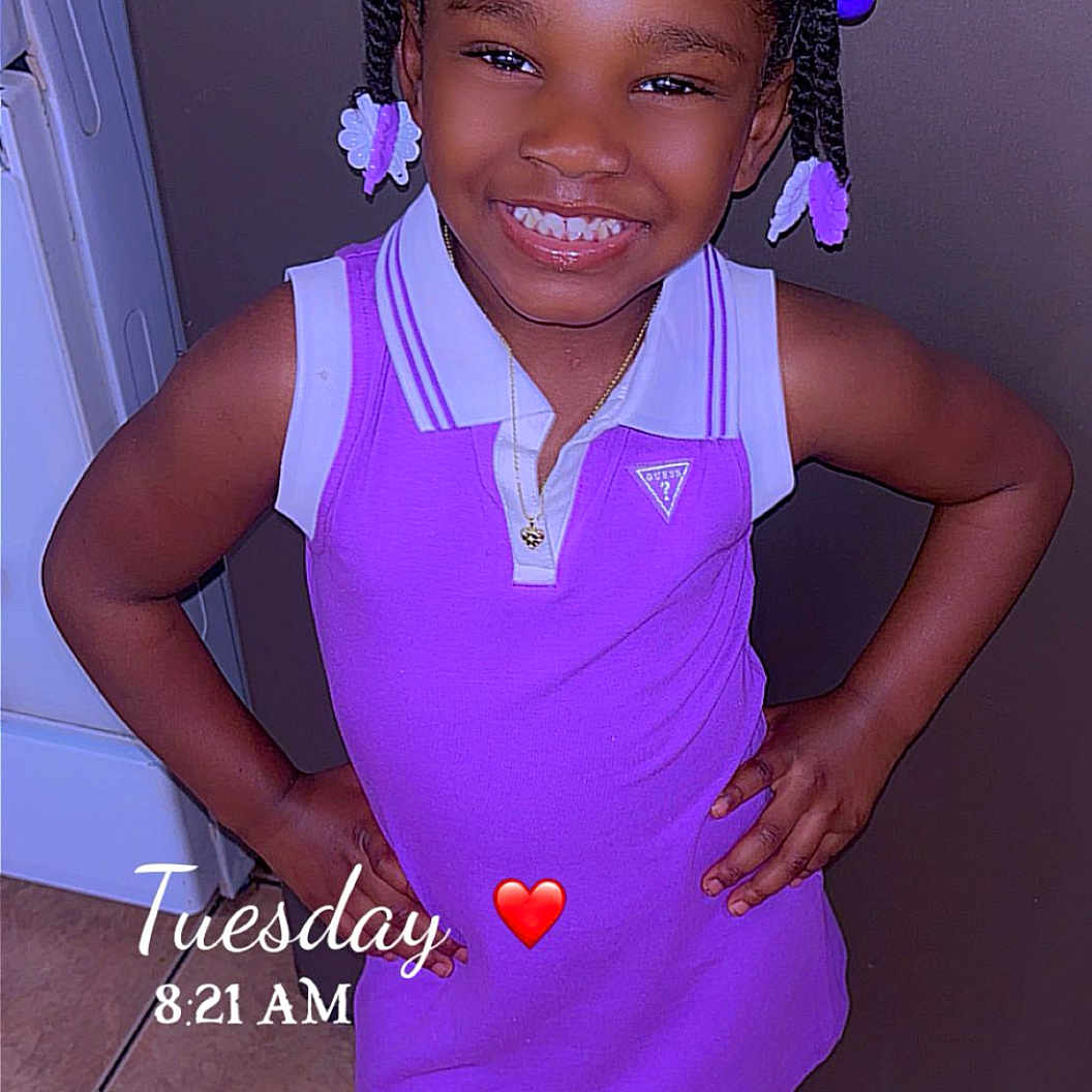 Brandii joined the competition — help win amazing prizes! accessories, child, clothing, dress, face, female, footwear, girl, happy, head, jewelry, necklace, person, photography, portrait, purple, sandal, shoe, smile, sneaker