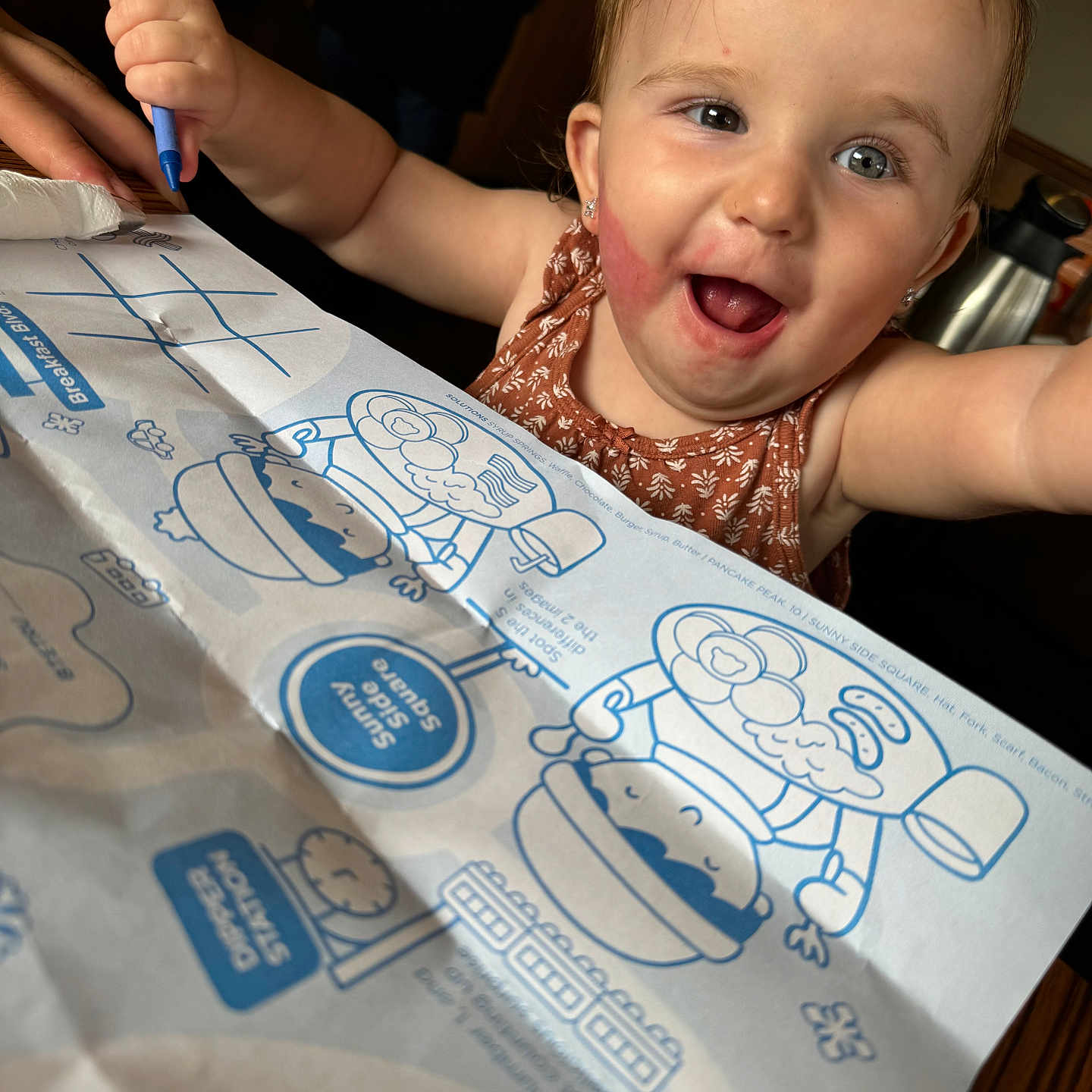 Moni-Ka joined the competition — help win amazing prizes! baby, bodypart, clothing, cream, dessert, face, finger, food, hand, handwriting, head, icing, paper, person, photography, portrait, t_shirt, text, wood, wrist