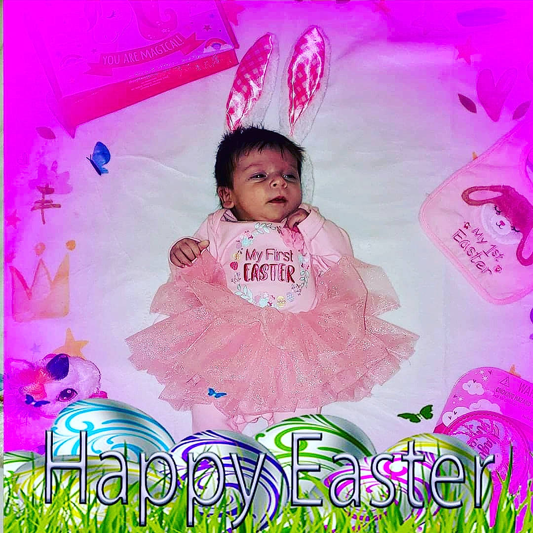 Scarlett is registered to the contest to win money with this photo: child, fun, happy, magenta, person, photography, photomontage, pink, smile, toddler