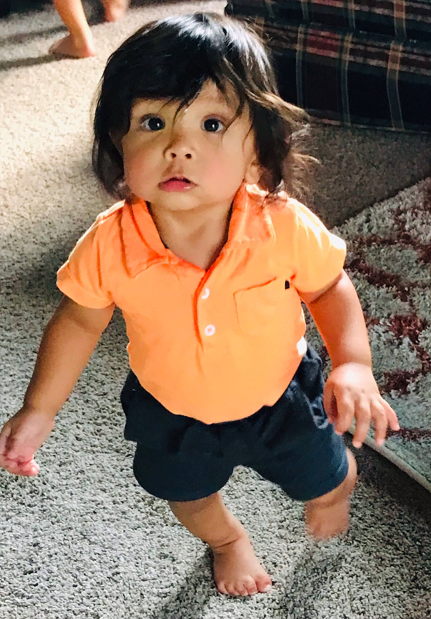 Kohen Valentin Gounder is registered to the contest to win money with this photo: baby_toddler_clothing, cheek, child, chin, cool, eye, face, flash_photography, grass, hair, hairstyle, happy, head, human, iris, lip, nose, person, skin, sleeve