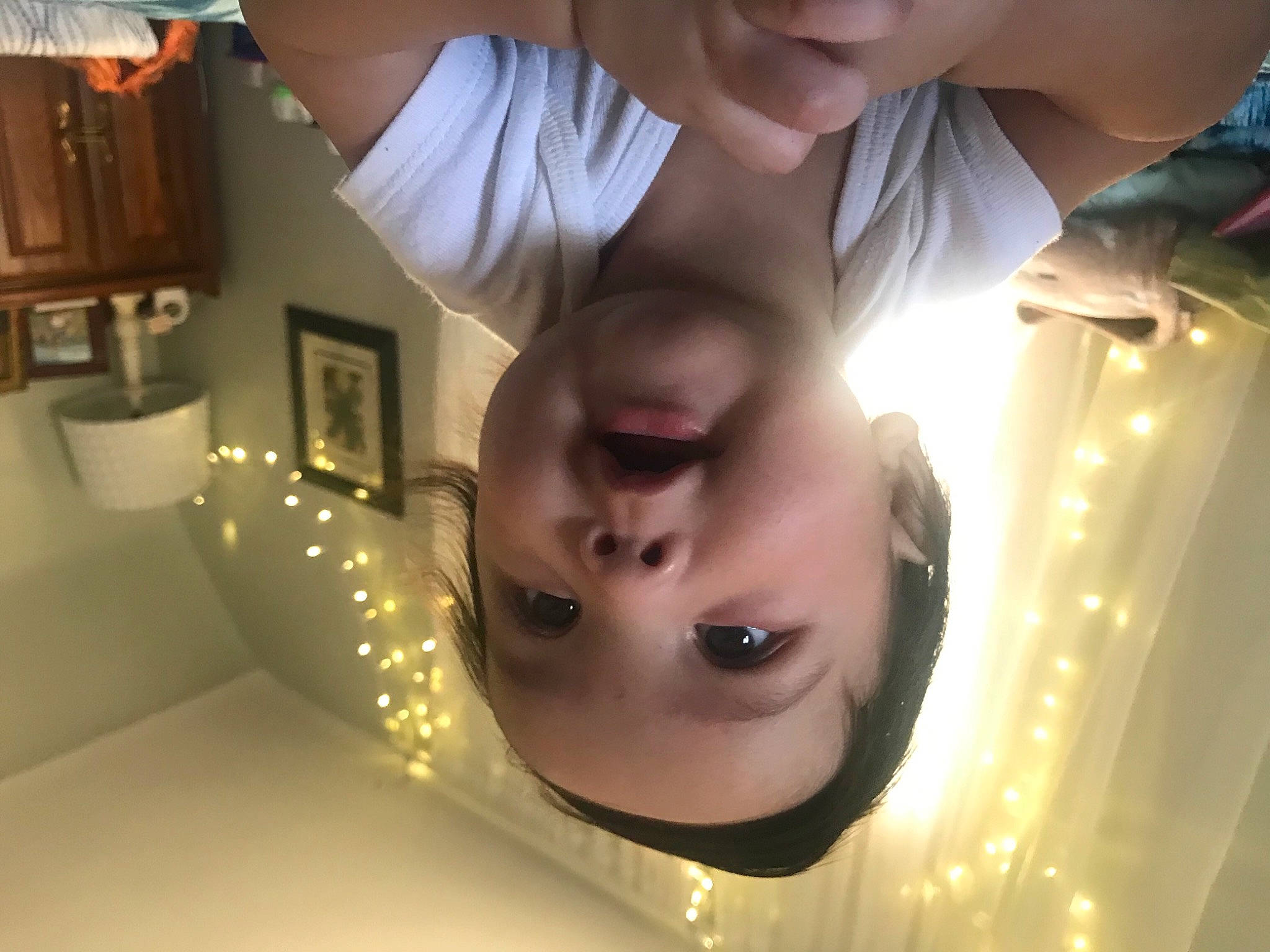 Kohen Valentin Gounder is registered to the contest to win money with this photo: baby, black_hair, cheek, child, ear, eyelash, flash_photography, forehead, fun, gesture, happy, iris, jaw, lip, mouth, neck, nose, person, skin, smile