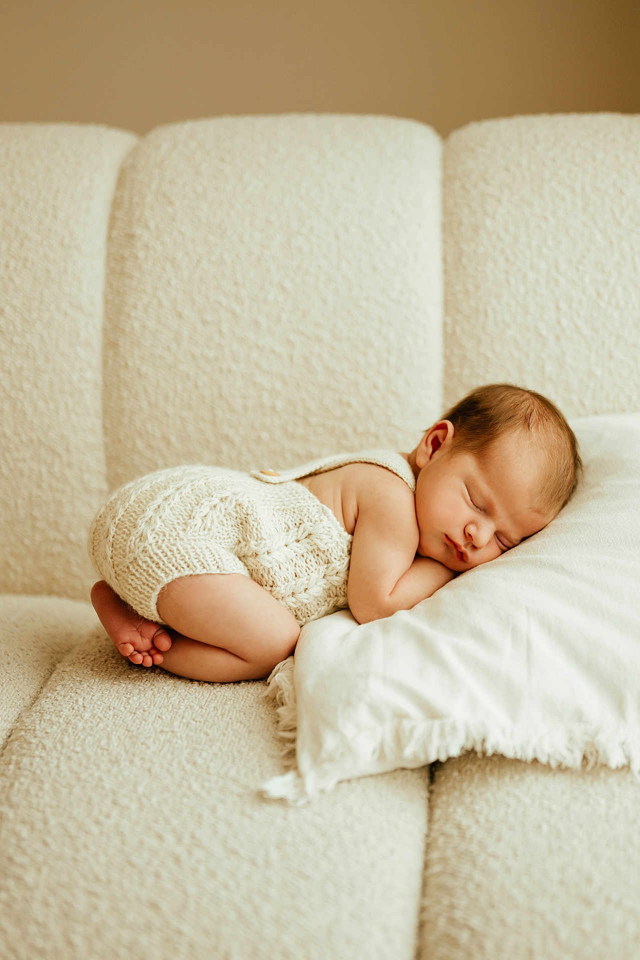 Cora joined the competition — help win amazing prizes! baby, child, couch, cozy, cute, home, indoor, infant, knitted_clothing, newborn, one_person, peaceful, pillow, portrait, relaxation, resting, sleeping, sofa, soft, tender