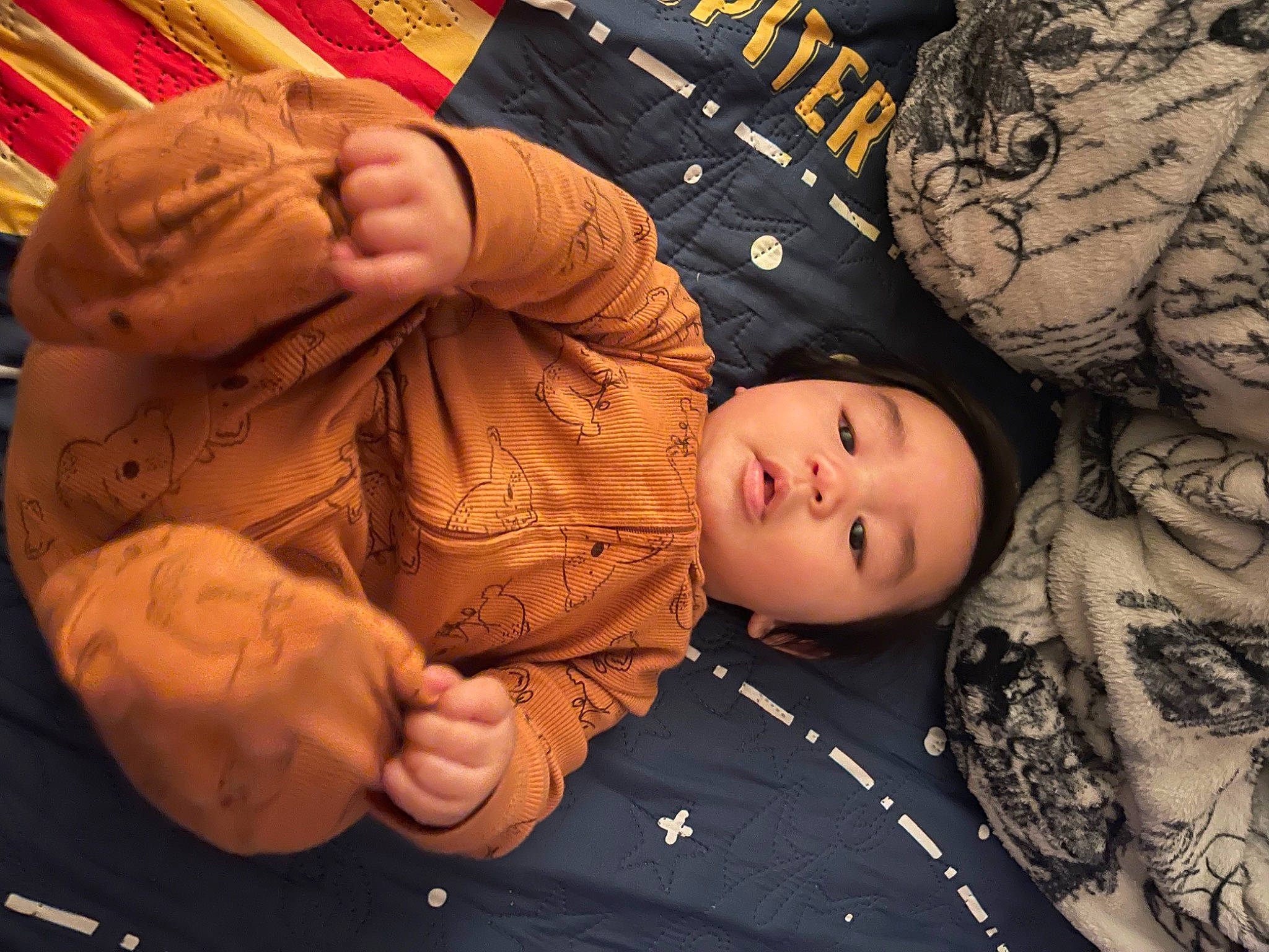 Ardyn joined the competition — help win amazing prizes! baby, cheek, child, comfort, facial_expression, flash_photography, fun, gesture, hand, happy, headwear, interaction, military_camouflage, pattern, person, room, sitting, skin, thumb, toddler