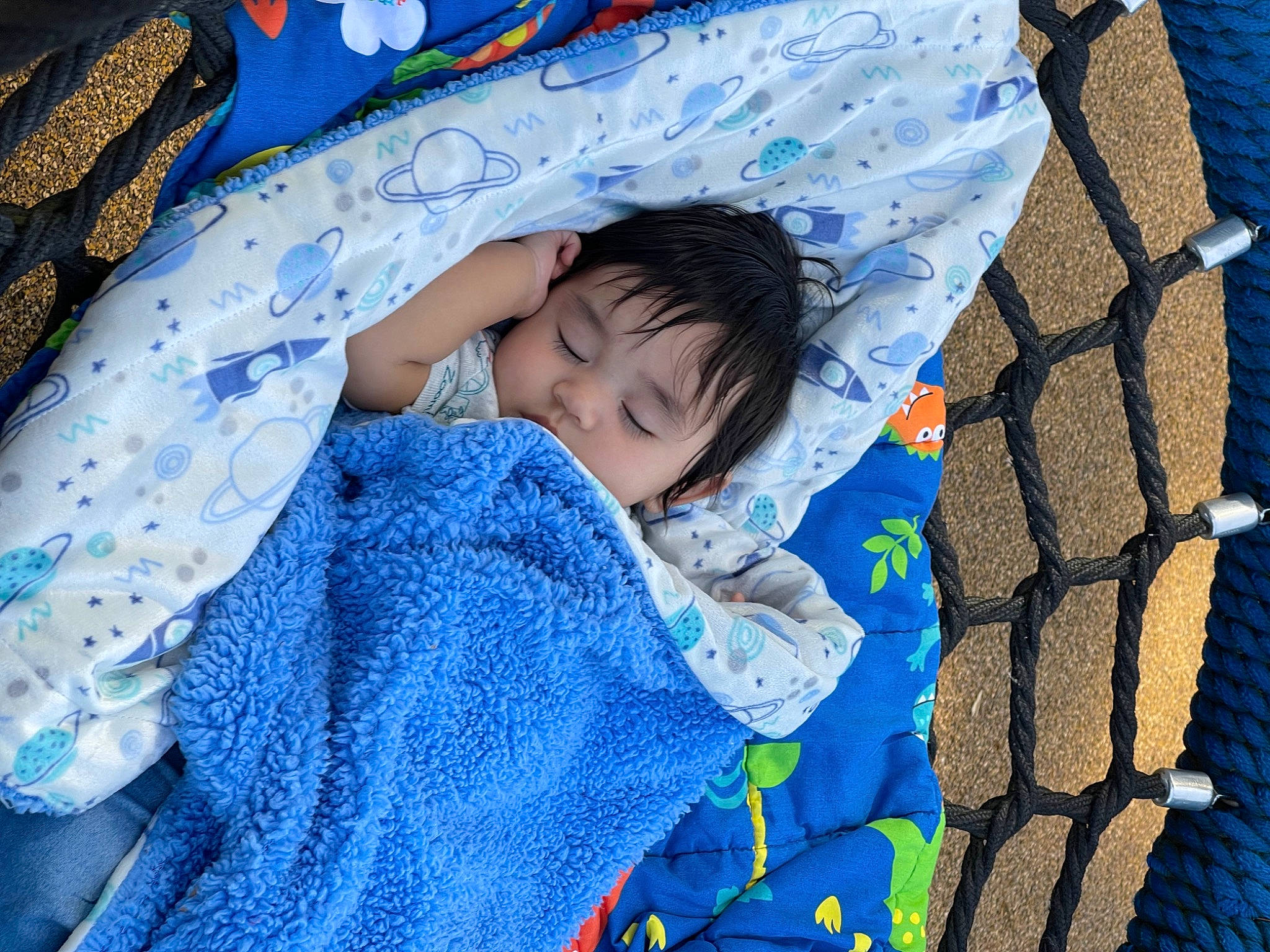 Ardyn joined the competition — help win amazing prizes! aqua, azure, baby, baby_products, baby_toddler_clothing, bedding, bedtime, blue, comfort, electric_blue, fun, head, leisure, linens, mesh, pattern, person, room, sleeve, textile