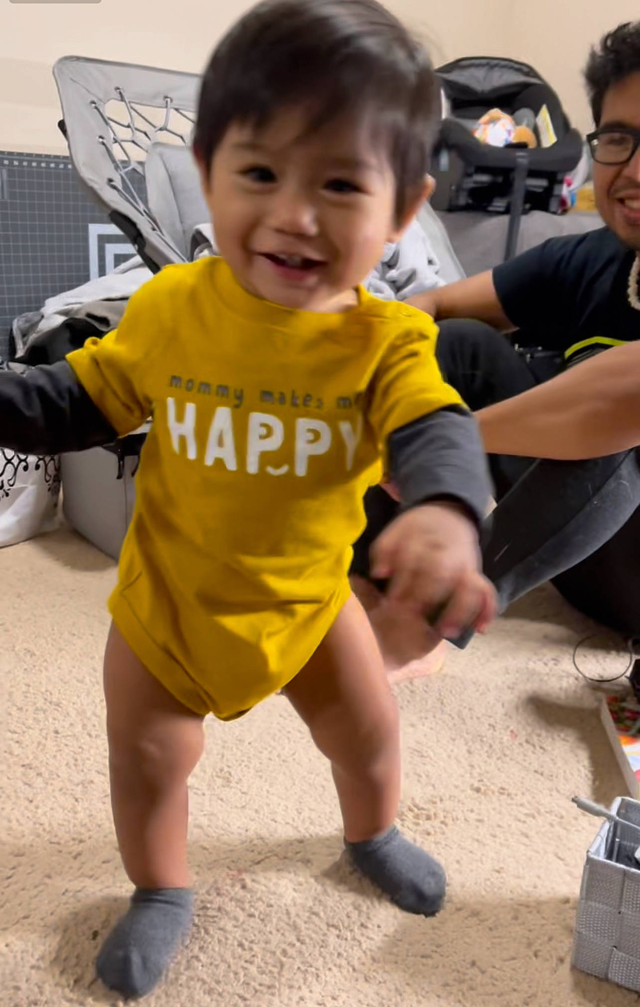 Atreus joined the competition — help win amazing prizes! child, event, face, fun, glasses, hair, happy, head, human_leg, joy, leisure, person, play, recreation, shorts, sleeve, smile, soil, t_shirt, thigh