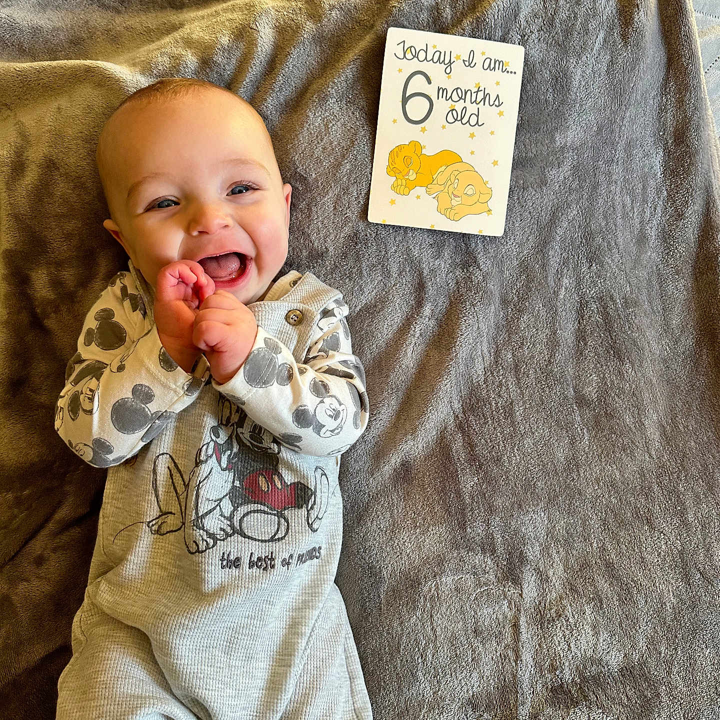 Phoenix is registered to the contest to win money with this photo: applique, architecture, baby, babylaughing, bed, bedroom, blanket, blonde, bodypart, building, clothing, cosmetics, couch, cushion, cutlery, face, finger, fleece, furniture, glove