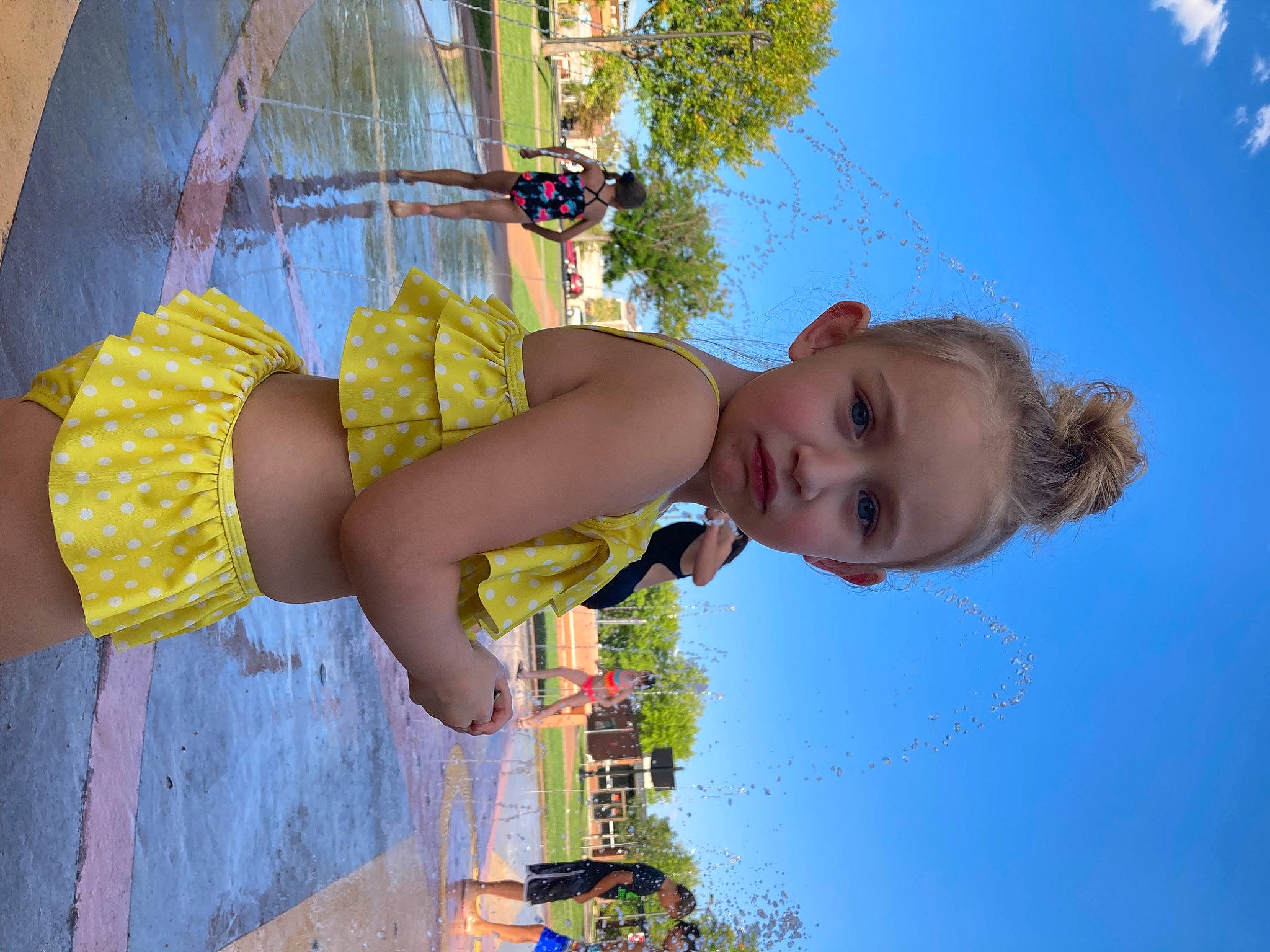 Kenzie joined the competition — help win amazing prizes! adaptation, azure, beauty, child, cloud, daytime, electric_blue, fun, grass, happy, leisure, people, people_in_nature, person, sky, summer, thigh, toddler, tree, water