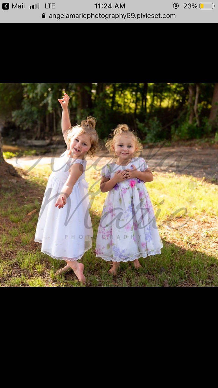 Dixie joined the competition — help win amazing prizes! child, daughter, dress, fun, gesture, grass, happy, holding_hands, interaction, joy, meadow, people_in_nature, person, photograph, photography, playing_with_kids, smile, stock_photography, toddler, walking