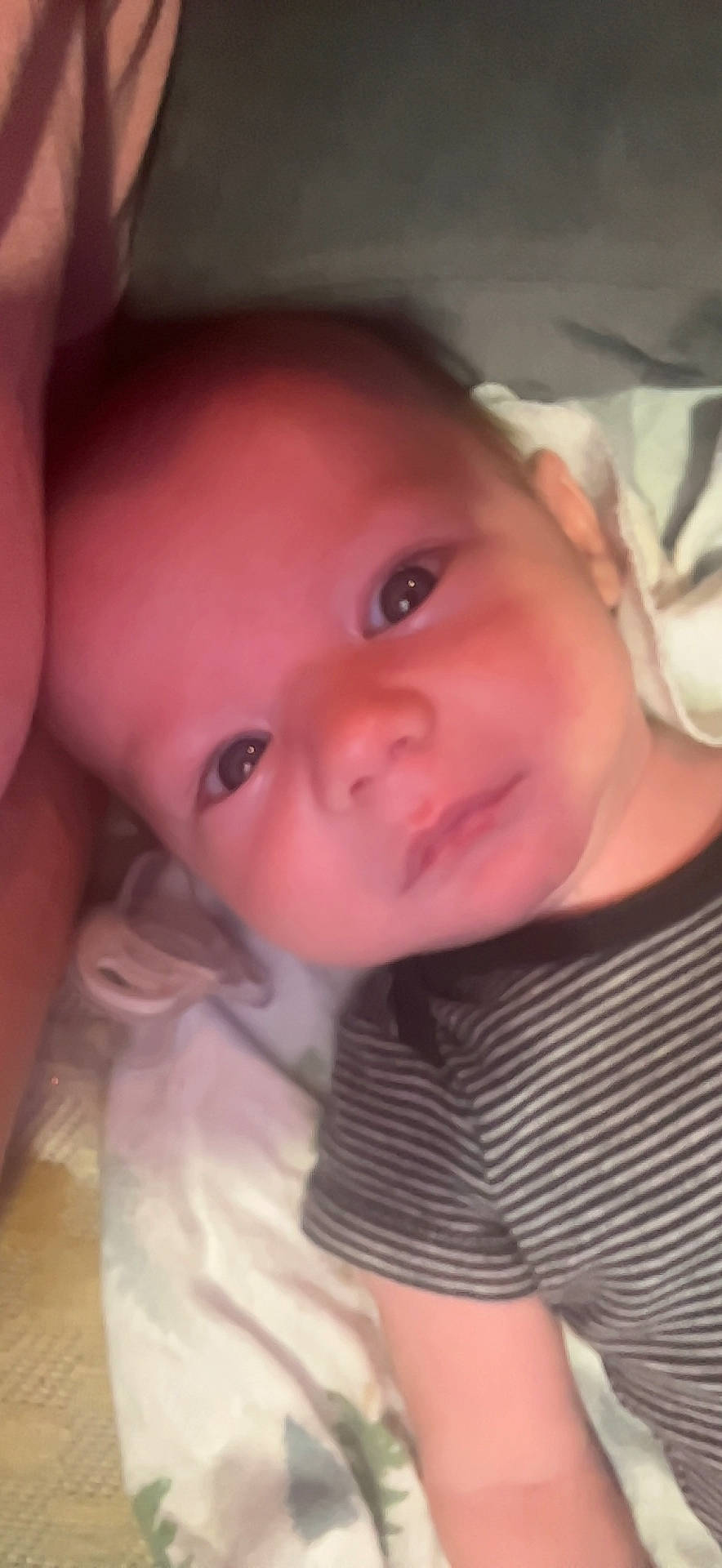 Deluca is registered to the contest to win money with this photo: baby, baby_toddler_clothing, cheek, chin, close_up, ear, eye, eyebrow, eyelash, forehead, happy, iris, lip, mouth, nose, person, pink, skin, smile, toddler