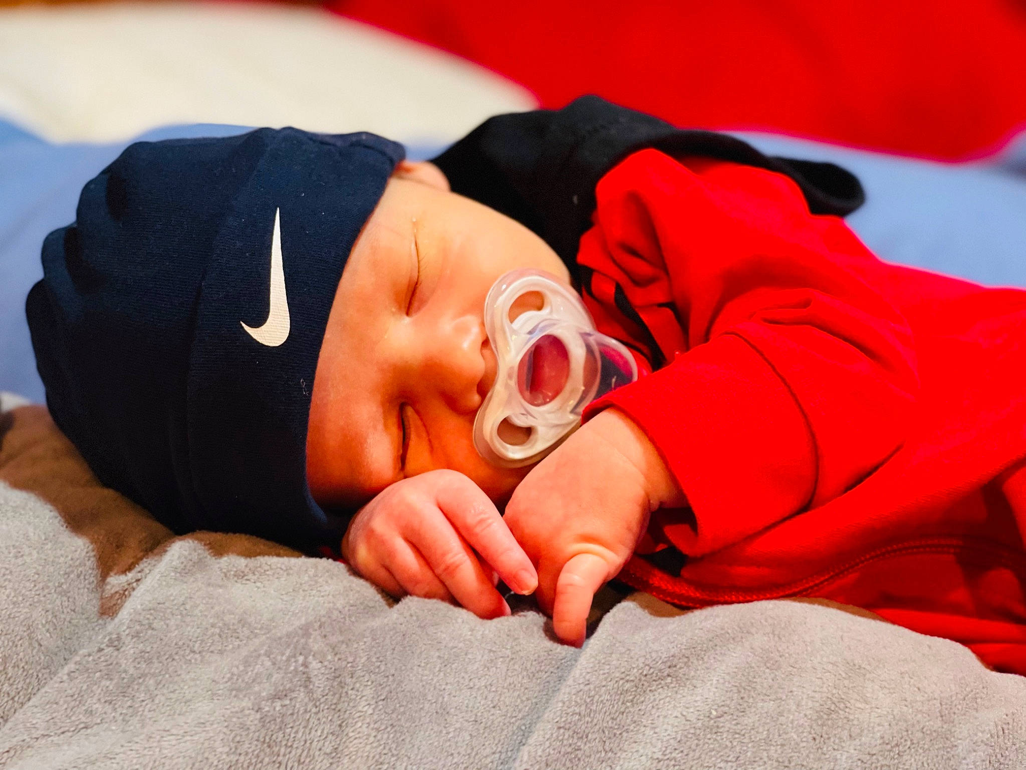 Deluca joined the competition — help win amazing prizes! carmine, cheek, child, comfort, event, eye, eyebrow, finger, fun, gesture, happy, hat, headwear, lip, nail, nap, orange, person, sitting, sleep