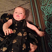 Irina participe au concours pour gagner de l'argent avec cette photo : accessories, baby, blanket, bodypart, clothing, couch, dress, face, finger, formalwear, furniture, hand, head, jewelry, newborn, pattern, person, photography, portrait, ring