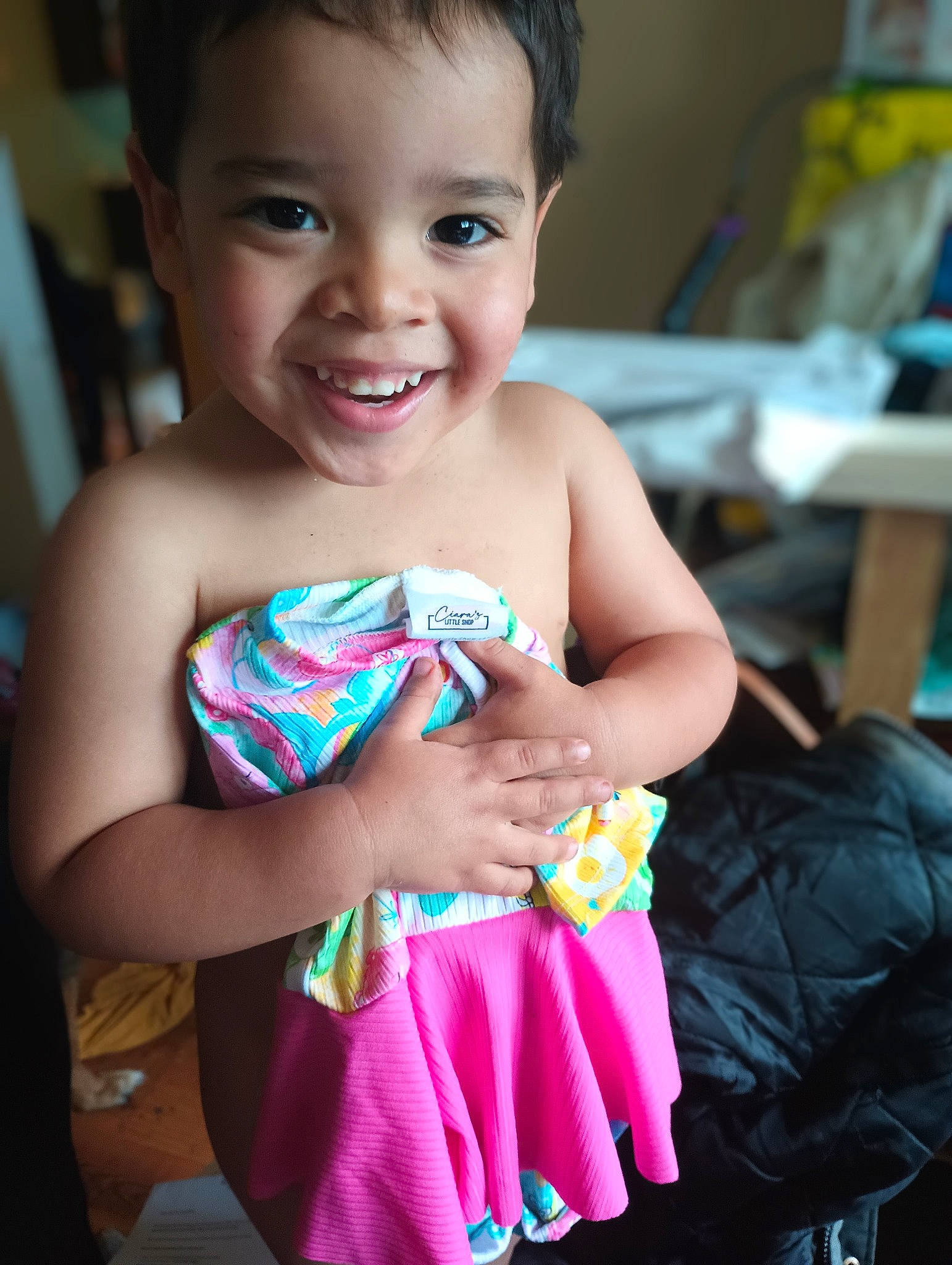 Grayson joined the competition — help win amazing prizes! abdomen, baby_toddler_clothing, backpack, child, electric_blue, event, finger, flash_photography, fun, happy, iris, joy, leisure, person, pink, play, shoulder, sitting, skin, smile