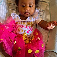 Keondriah joined the competition — help win amazing prizes! accessories, baby, clothing, couch, cushion, dress, face, flower, furniture, head, homedecor, jewelry, person, petal, photography, plant, portrait, purple, sitting, t_shirt