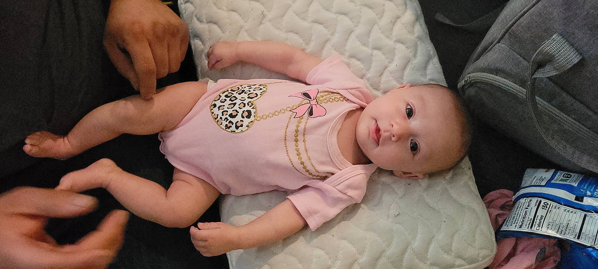 Amariah joined the competition — help win amazing prizes! baby, baby_toddler_clothing, chest, comfort, dress, elbow, eye, eyelash, facial_expression, finger, hairstyle, hand, human_body, joint, person, skin, sleeve, thigh, toddler, trunk