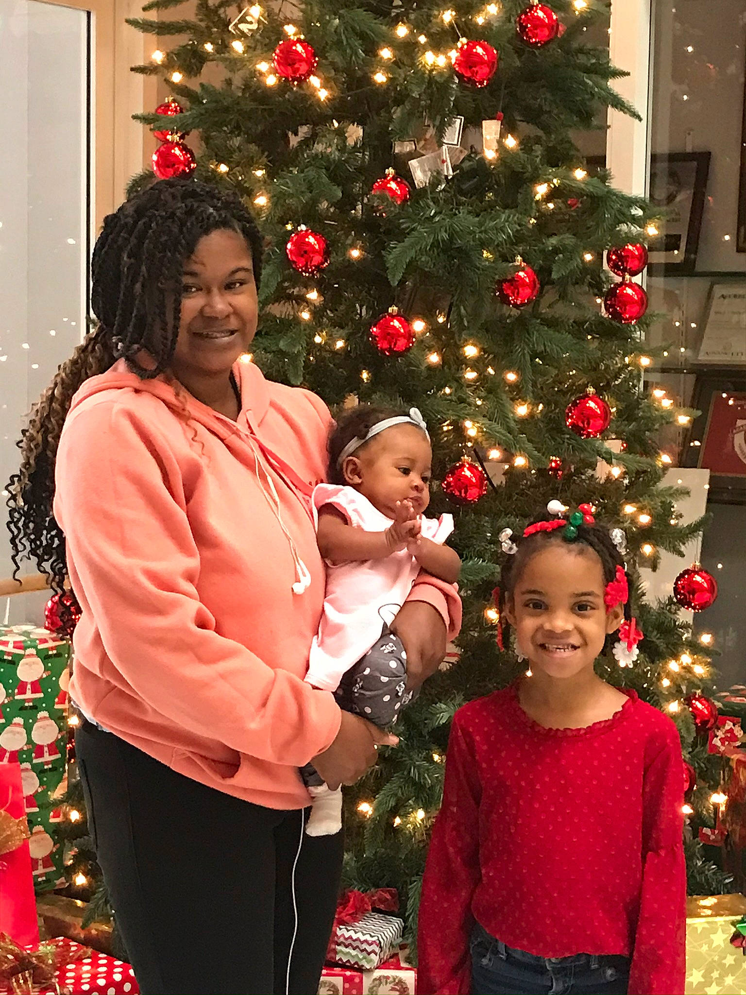 Keela joined the competition — help win amazing prizes! christmas, christmas_decoration, christmas_eve, christmas_lights, christmas_ornament, christmas_tree, conifer, event, holiday, holiday_ornament, interior_design, joy, outerwear, person, pine_family, plant, tradition, tree