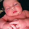 Buddy is registered to the contest to win money with this photo: baby, infant, skin, hand, face, expression, resting, indoors, couch, comfort, newborn, cute, chubby, portrait, child, person, relaxing, human, closeup, skin_tone