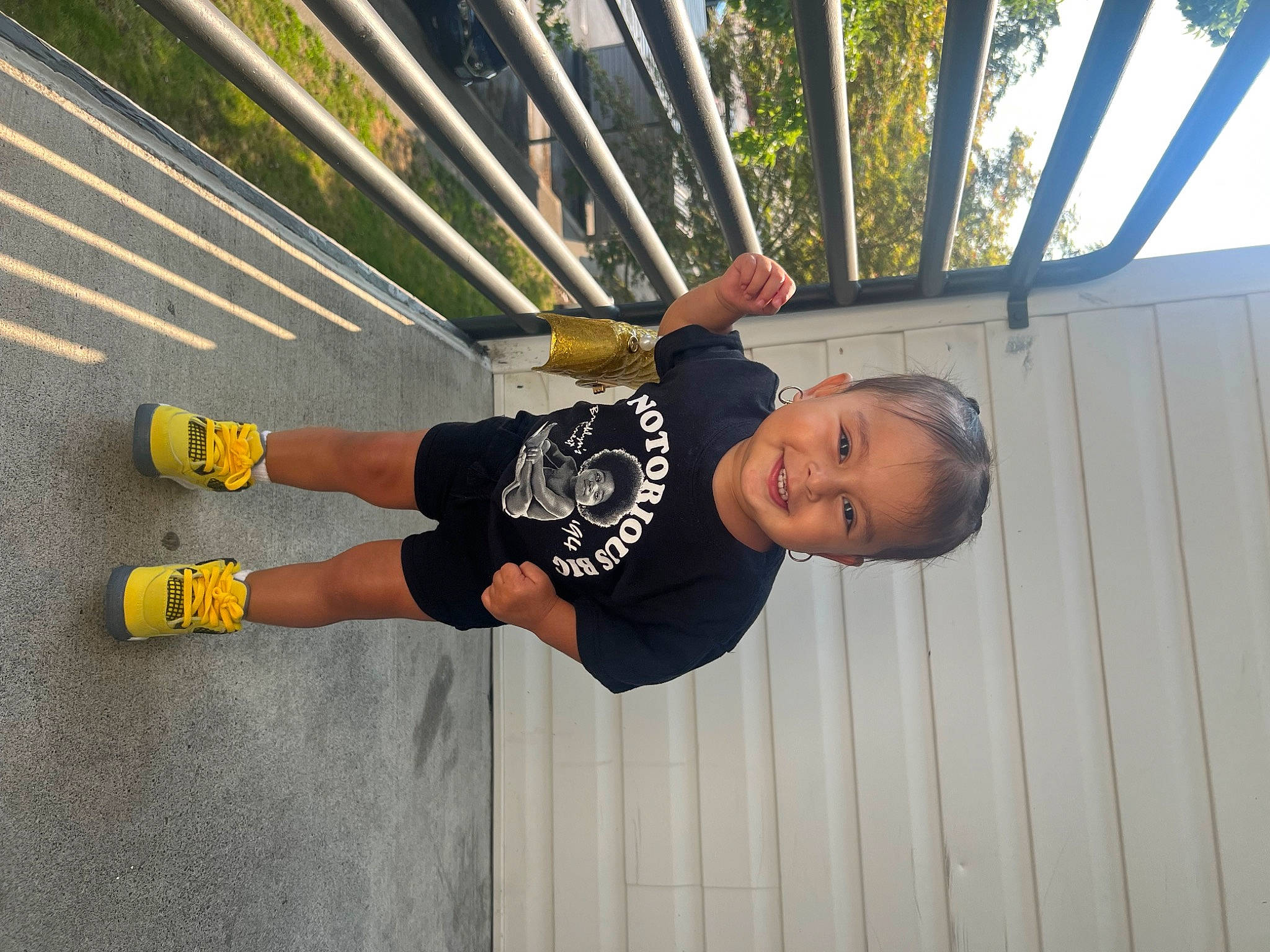 Sequoia joined the competition — help win amazing prizes! asphalt, child, fun, happy, human_leg, joy, knee, leisure, pattern, person, recreation, shorts, sleeve, smile, t_shirt, thigh, toddler, tree, walking_shoe