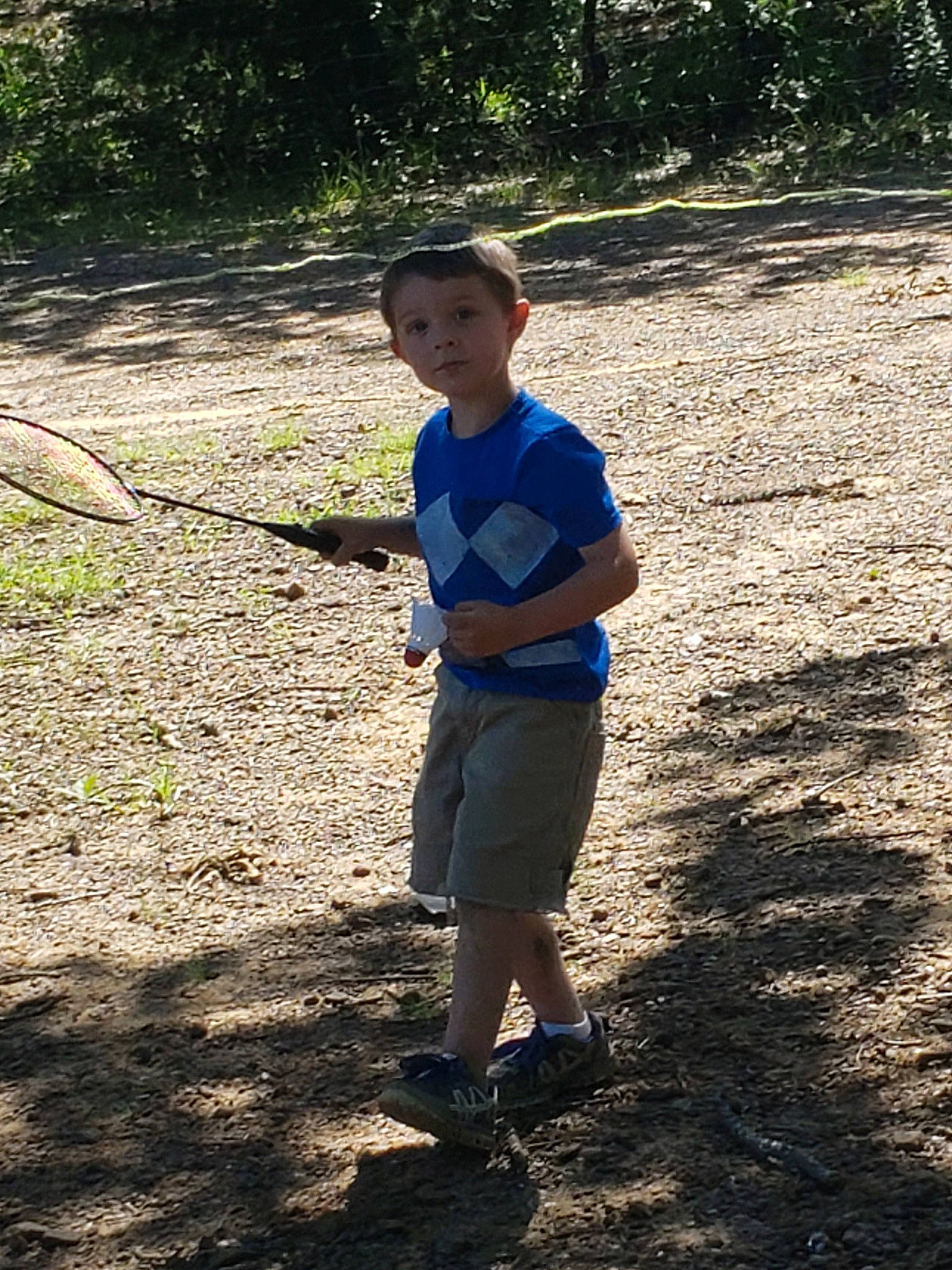 Franklin is registered to the contest to win money with this photo: child, person, plant, play, recreation, soil, standing, style, toddler, trail, tree, vacation