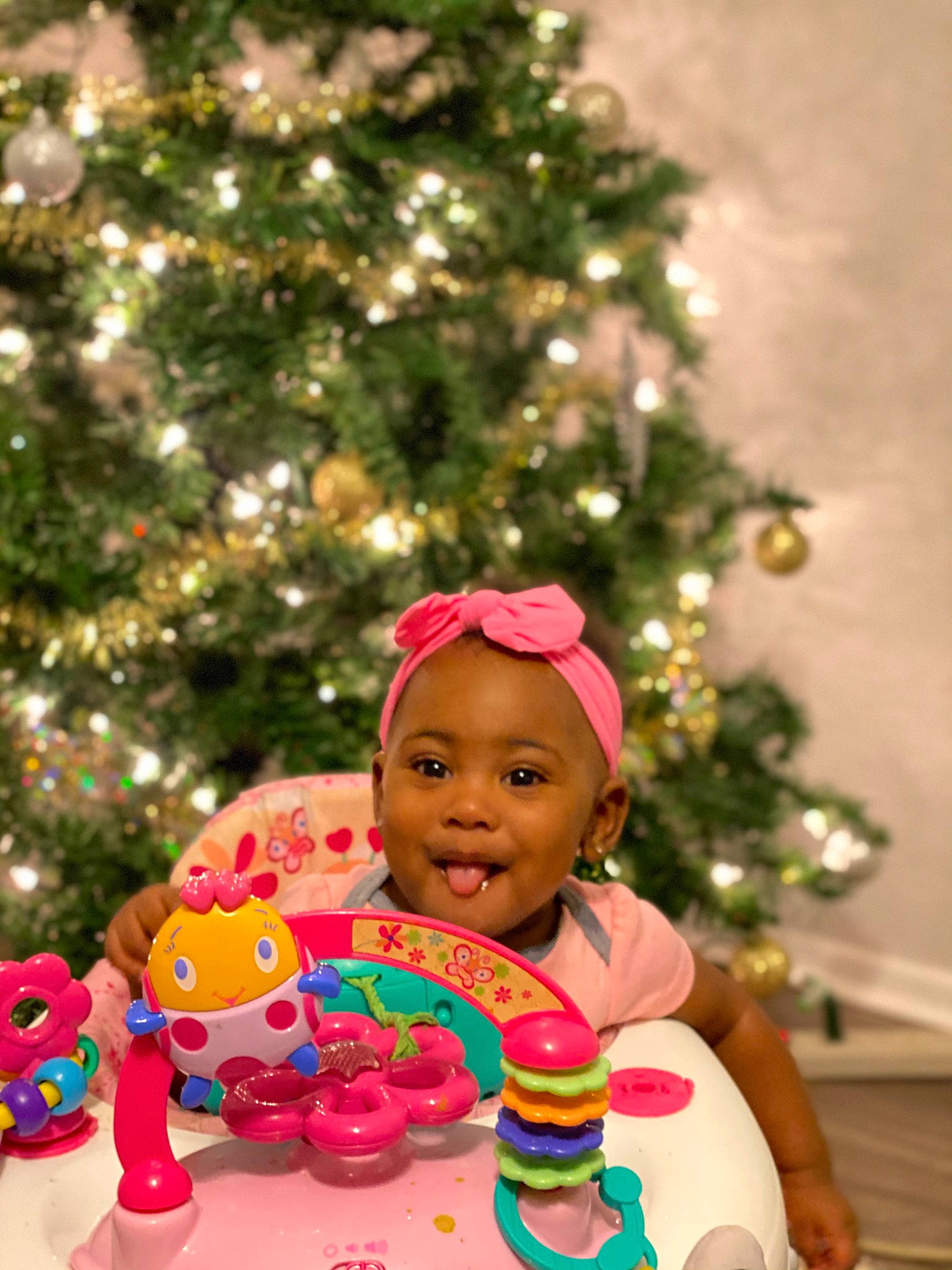 Averi joined the competition — help win amazing prizes! baby, child, christmas, christmas_decoration, christmas_eve, christmas_ornament, christmas_tree, conifer, event, fun, happy, holiday, holiday_ornament, interior_design, joy, ornament, person, smile, sweetness, toddler