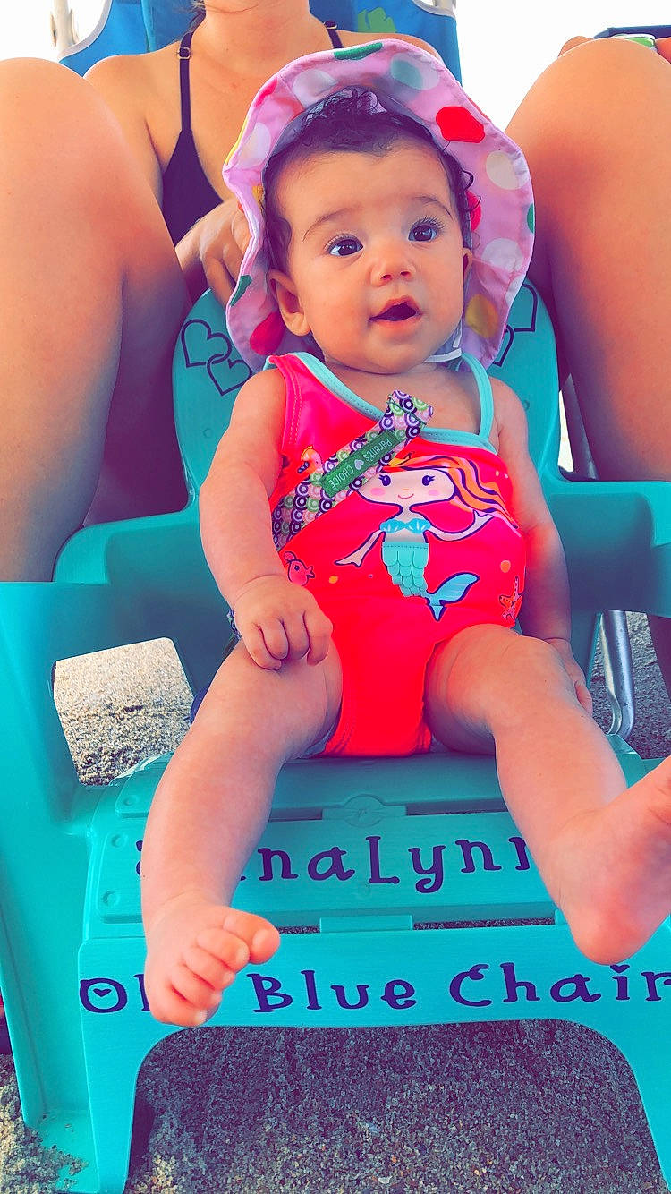 Annalynn joined the competition — help win amazing prizes! baby, baby_products, baby_toddler_clothing, blue, child, daughter, fun, happy, leisure, person, pink, play, product, red, sitting, skin, smile, summer, surprise, toddler