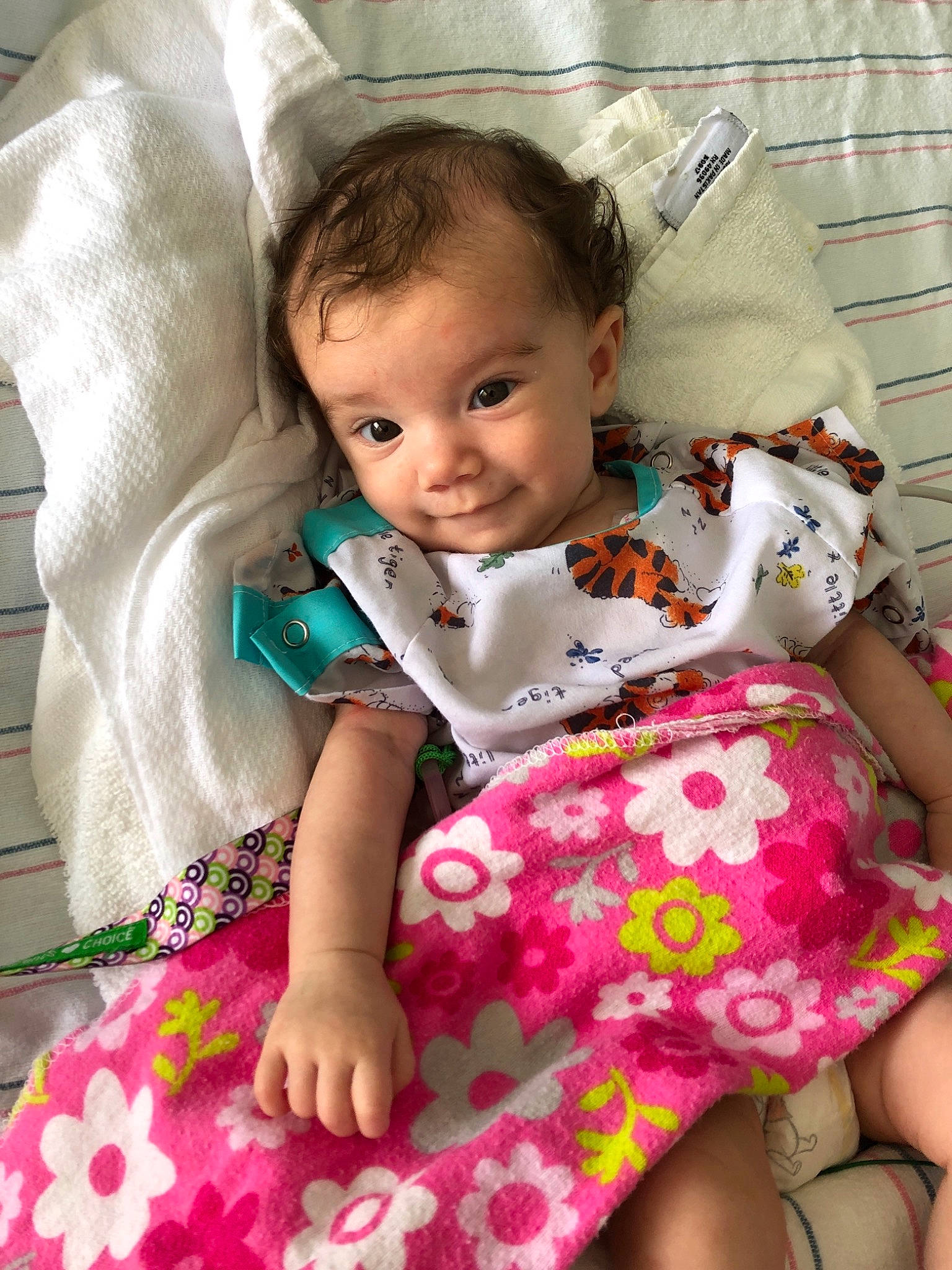 Annalynn joined the competition — help win amazing prizes! baby, baby_products, baby_toddler_clothing, cheek, child, person, pink, product, sitting, skin, toddler