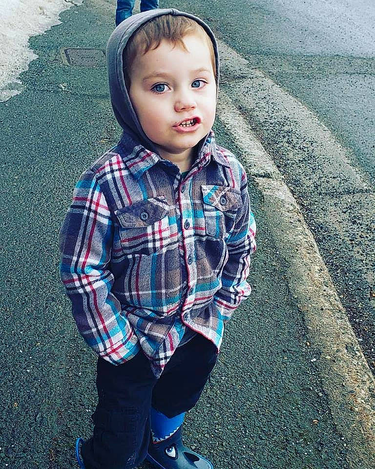 Ryder joined the competition — help win amazing prizes! beauty, cheek, child, cool, design, eye, face, head, headgear, jeans, lip, nose, outerwear, pattern, people, person, plaid, skin, tartan, textile