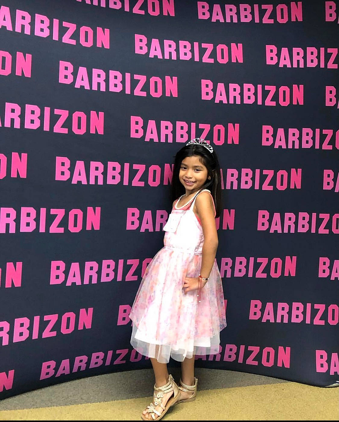 Valerie Ariana joined the competition — help win amazing prizes! clothing, day_dress, dress, event, fashion, fashion_design, flooring, font, happy, human_leg, joy, magenta, one_piece_garment, pattern, person, pink, purple, sandal, smile, thigh