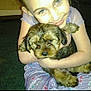 Cubby is registered to the contest to win money with this photo: child, puppy, dog, hugging, smiling, pajamas, carpet, indoor, cute, pet, young, happy, cozy, closeup, face, fur, animal, playful, affection, comfort