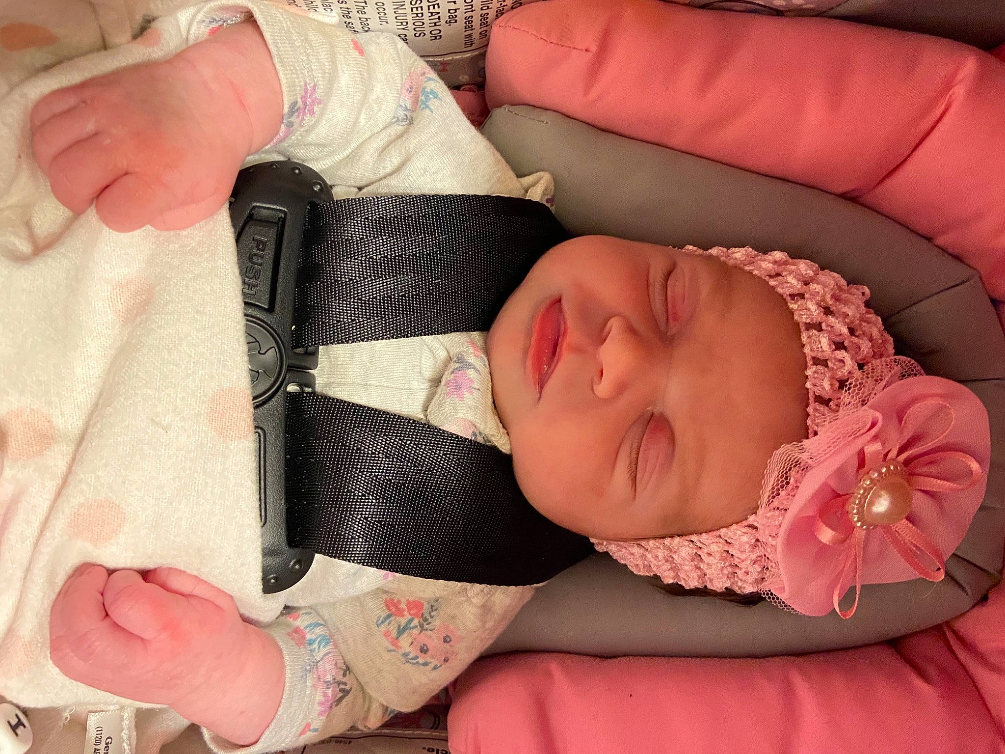 Sophie joined the competition — help win amazing prizes! baby, baby_sleeping, baby_toddler_clothing, cheek, chin, comfort, eye, eyelash, face, finger, hand, head, headwear, human_body, lip, mouth, nail, nose, person, skin