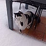 Kendjine participe au concours pour gagner de l'argent avec cette photo : black_and_white, cat, chair, chair_legs, curious_expression, domestic_cat, falling_snow, fur, furniture_leg, outdoor, patio, paw, pet, porch, snow, table, tiled_floor, under_table, whiskers, winter_scene