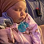 Delaney is registered to the contest to win money with this photo: adorable, baby, baby_wipes, blue_pacifier, child, closeup, cute, giraffe_pattern, hat, indoor, infant, newborn, onesie, pacifier, peaceful, pink_clothing, resting, sleeping, soft_lighting, tiny