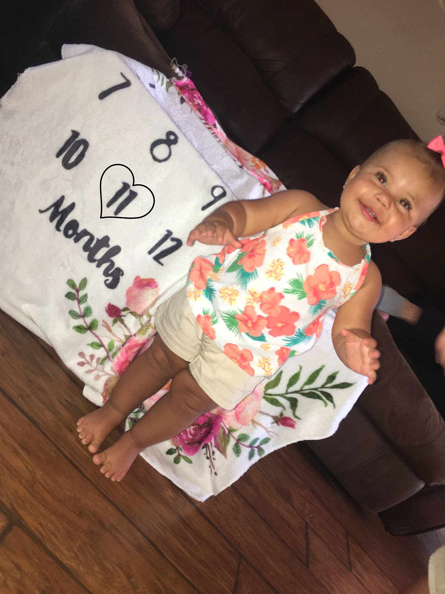 Jupiter joined the competition — help win amazing prizes! child, floor, flooring, joy, pattern, person, pink, toddler