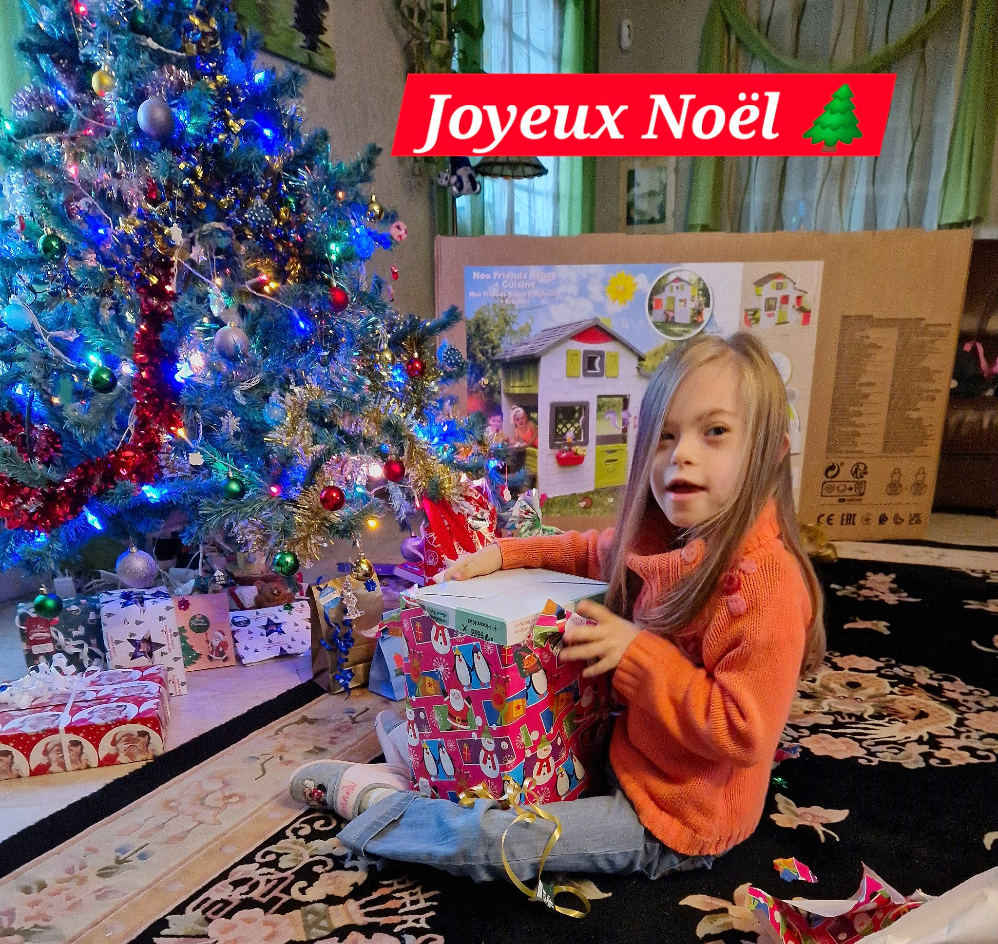 Lilly a rejoint le concours — aidez-le/la à gagner de superbes lots ! child, christmas, christmas_decoration, christmas_eve, christmas_ornament, christmas_tree, conifer, event, fun, happy, holiday, holiday_ornament, leisure, ornament, person, plant, play, room, sitting, toddler