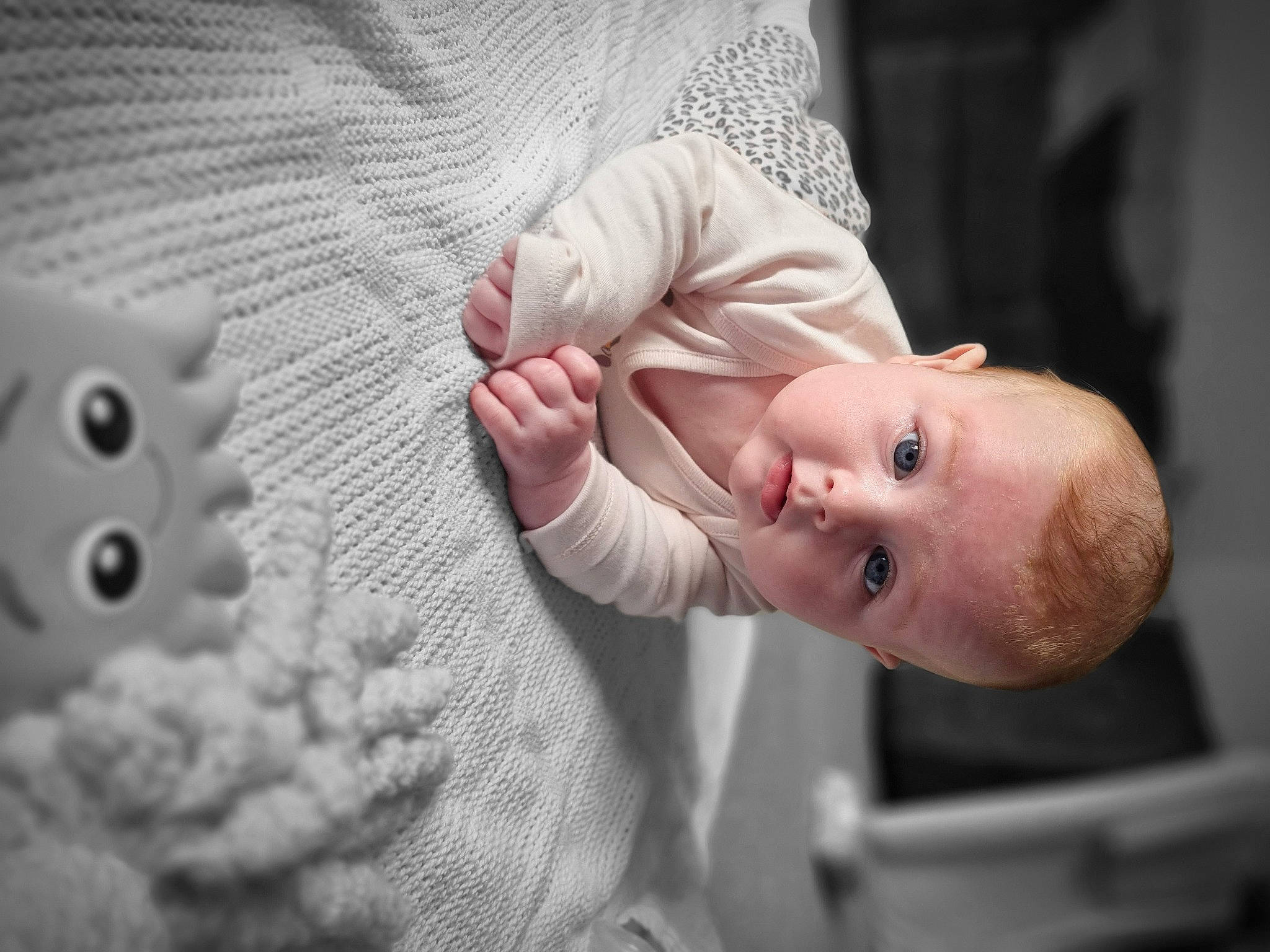 Bonnie joined the competition — help win amazing prizes! baby, baby_products, baby_toddler_clothing, child, comfort, dress, fashion_accessory, finger, flash_photography, gesture, hand, happy, linens, nail, person, skin, sleeve, thumb, toddler, white