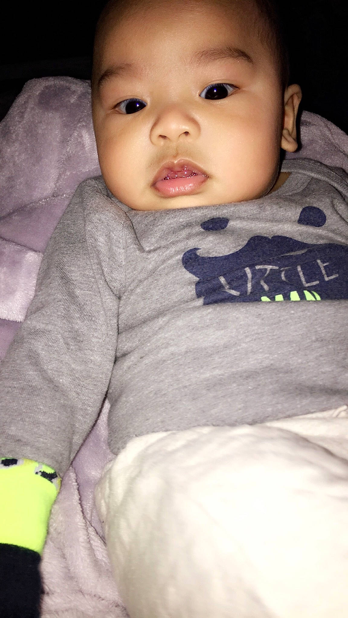 Kenji is registered to the contest to win money with this photo: beauty, boy, cheek, child, day, eye, face, forehead, girl, head, infant, nose, person, pink, sitting, skin, smile, standing, textile, toddler