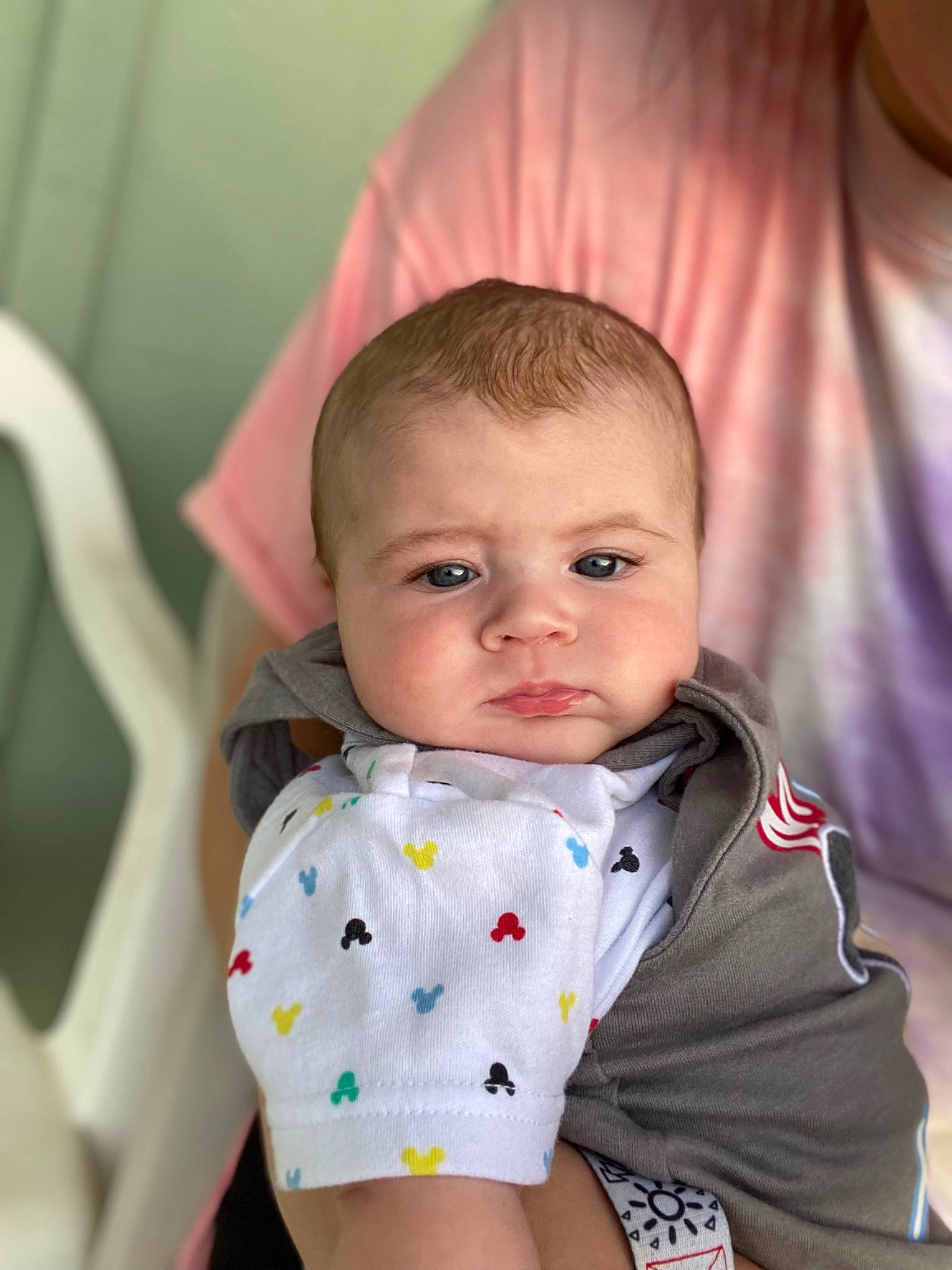 Landon joined the competition — help win amazing prizes! baby, baby_toddler_clothing, blond, cheek, child, chin, collar, comfort, eye, face, happy, head, human_body, iris, lip, nose, person, sitting, skin, sleeve