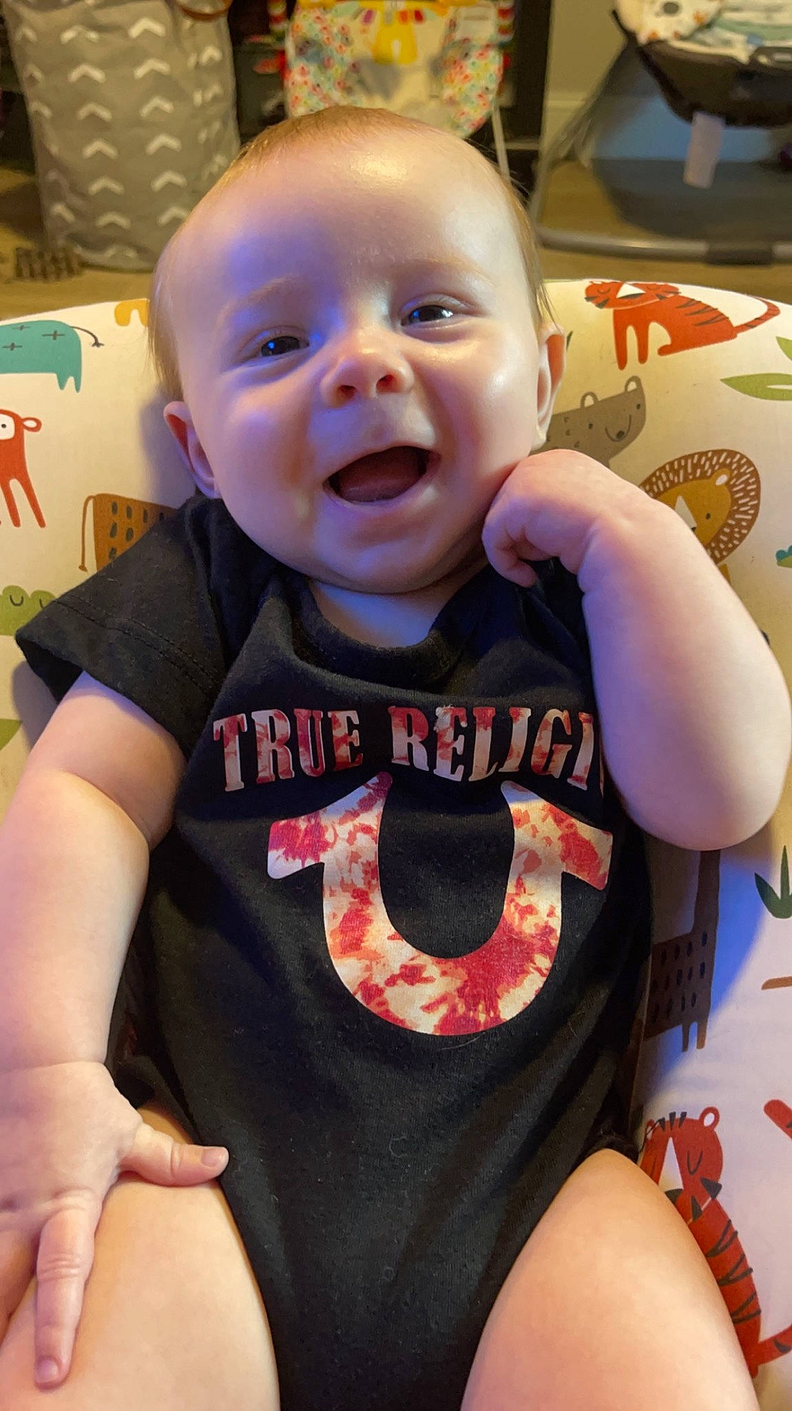 Jeffery joined the competition — help win amazing prizes! arm, baby, baby_toddler_clothing, cheek, child, chin, eye, facial_expression, finger, fun, happy, head, lip, mouth, nose, person, skin, sleeve, smile, t_shirt