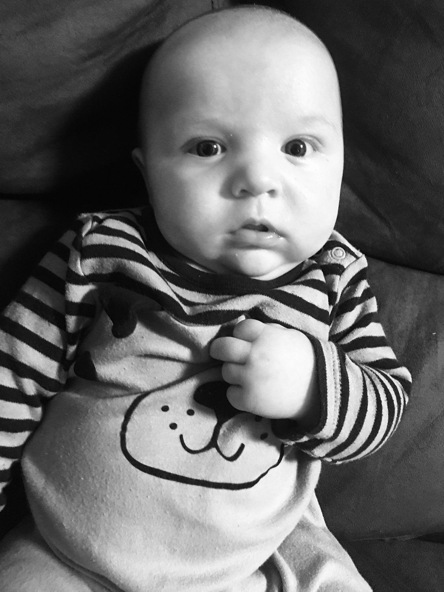 Draecyn joined the competition — help win amazing prizes! baby, black, black_and_white, cheek, child, eye, face, head, lip, monochrome, monochrome_photography, person, photograph, photography, portrait, portrait_photography, skin, smile, stock_photography, toddler