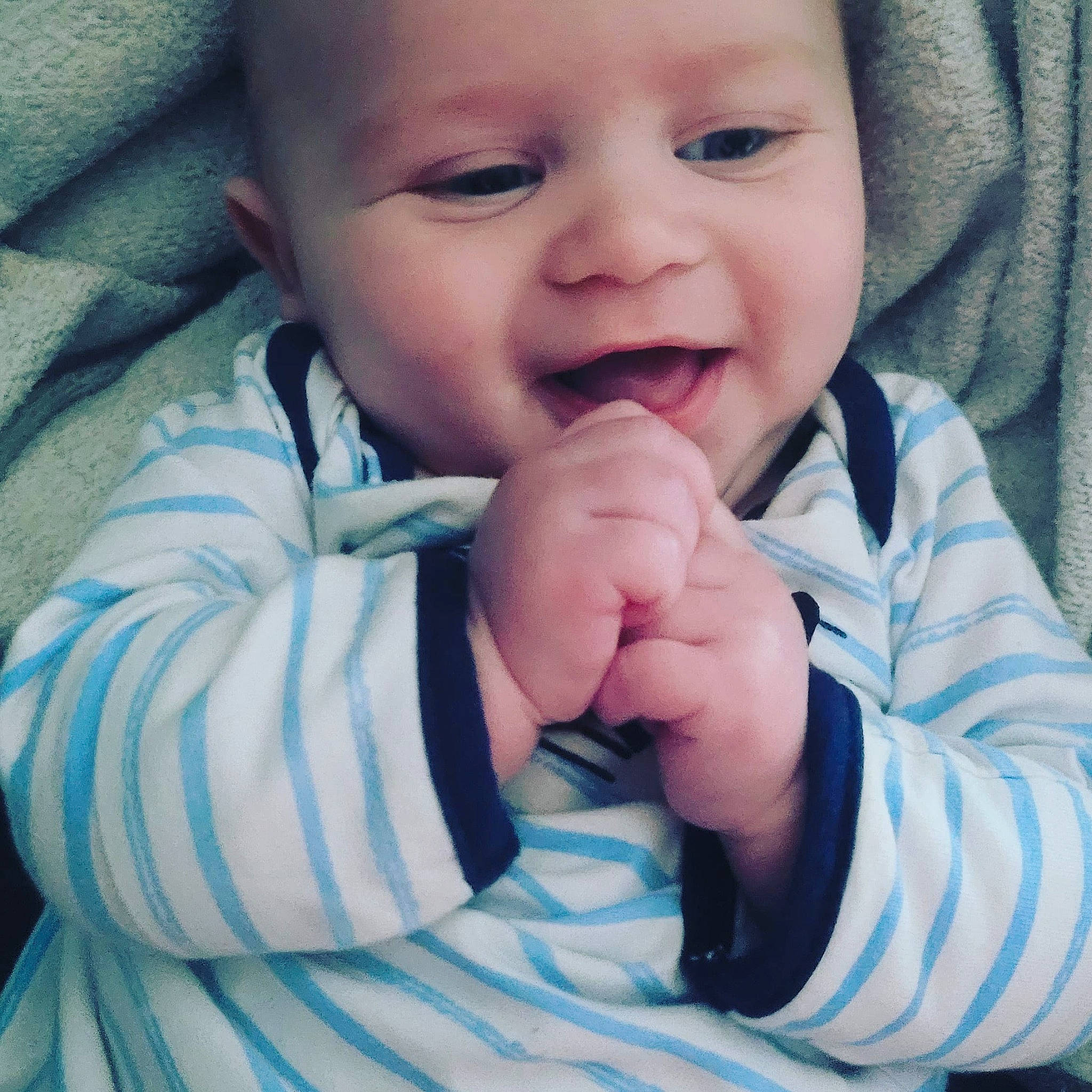 Elisha joined the competition — help win amazing prizes! baby, baby_making_funny_faces, baby_toddler_clothing, cheek, comfort, ear, eyelash, finger, gesture, hand, happy, iris, lip, nail, nose, person, skin, sleeve, smile, thumb