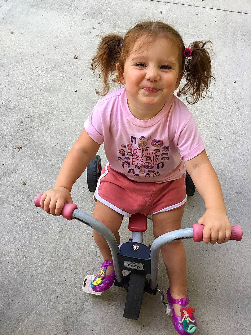 Ellis joined the competition — help win amazing prizes! arm, baby, baby_toddler_clothing, child, face, fun, happy, head, human_body, joy, leg, magenta, person, pink, recreation, shorts, skin, smile, summer, toddler